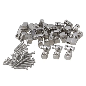

Yibuy 100pcs Chrome Metal Roller String Trees for Guitar Set