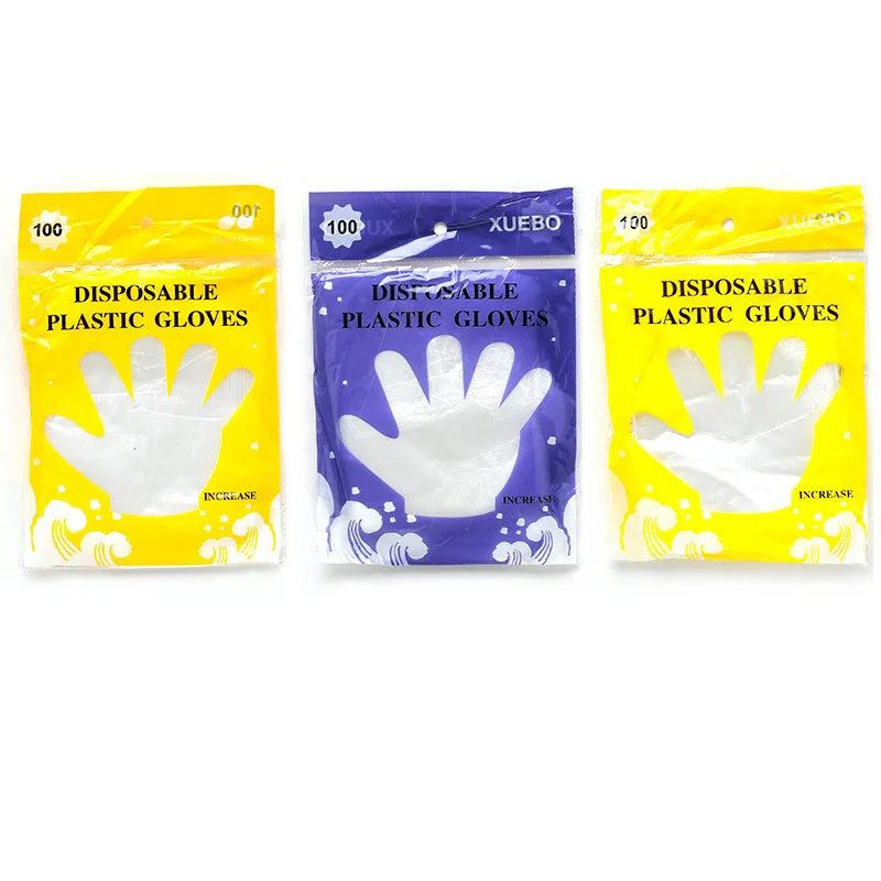 Yiwumart 100 шт одноразовые анти-масляные перчатки для приготовления пищи Кухонные перчатки для приготовления пищи перчатки для домашней красоты хлопоты перчатки для уборки