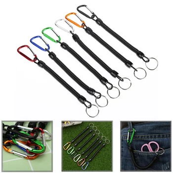 

5Pcs fishing lanyard fixed rope fishing rope rowing rope and camping carabiner safety lock fishing tool accessories