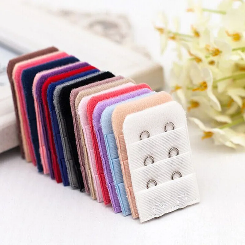4Pcs 11 Colour Bra Extension Lingerie Strap Extender Will Not Rust Underwear Replacement With 3 Row 2 Hooks Accessories |