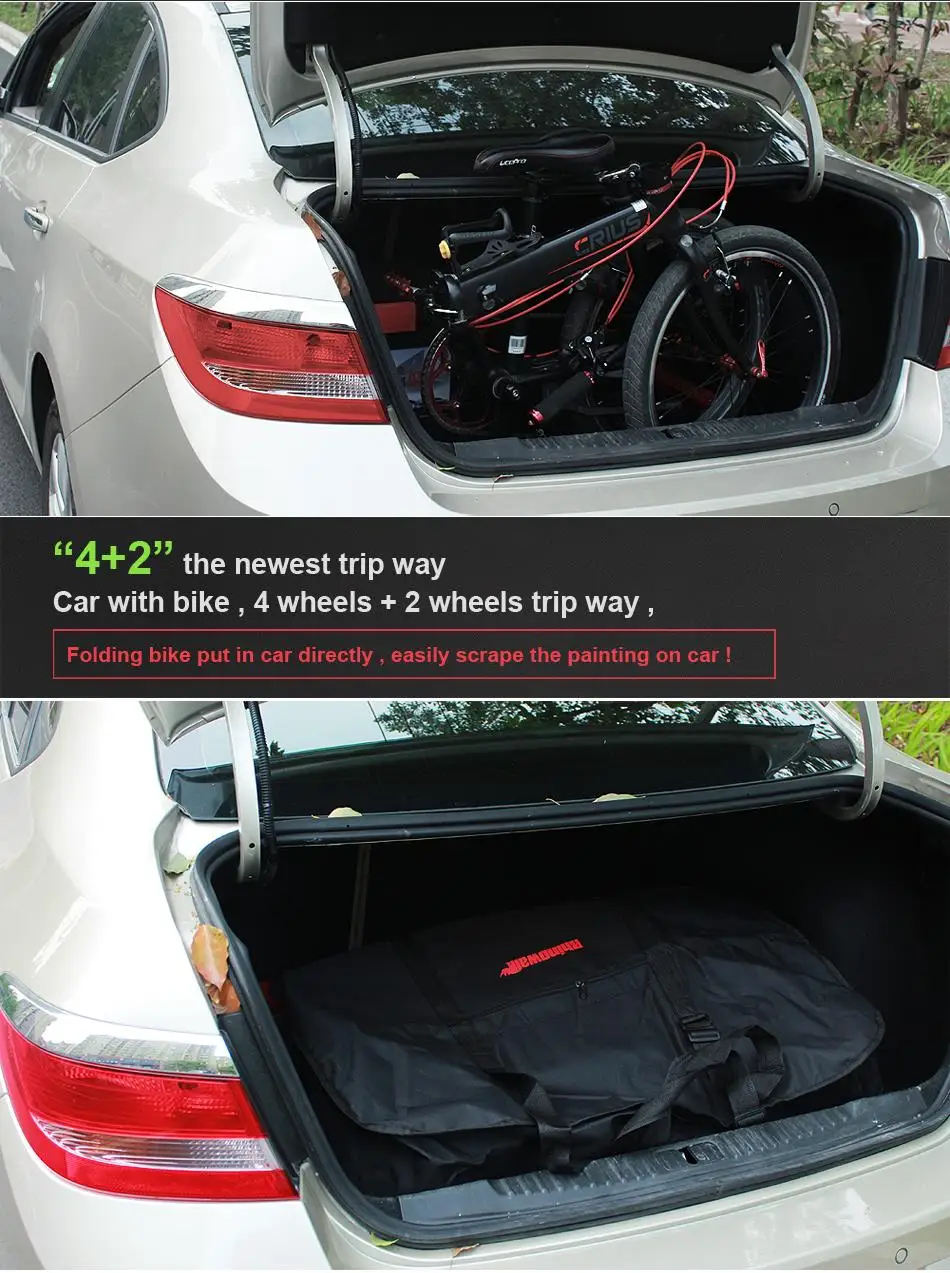 Perfect 14"16"20" Portable Wear-resistant Folding Bike Loading Vehicle Carry Bag Travel Bag Foldable Bicycle Transport Storage Bag Pouch 14