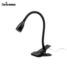 Savia светодиодный светильник для чтения 3 Вт алюминиевый гибкий зажим для настольной книжной полки
