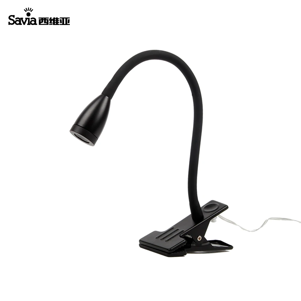 

Savia LED Reading lamp 3W Aluminum Flexible Arm Clip Lamp For Desk Bookshelves