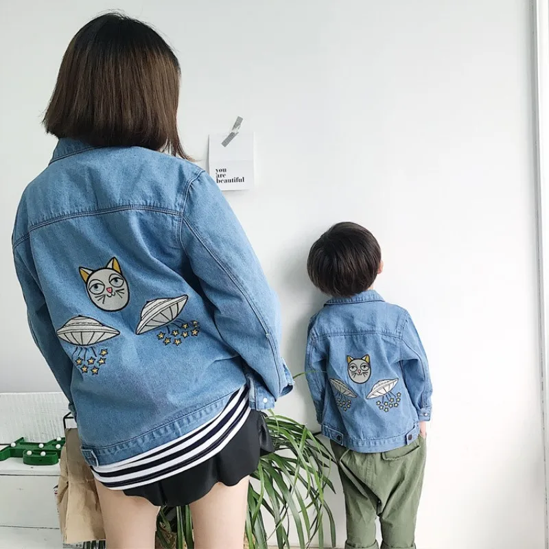 

Baby Boys Denim Jackets for Girls Mommy and Me Clothes Family Look Family Matching Clothes Clothing Outfits Mom Son Outfits