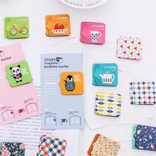 Магнитные 1 шт. Мультяшные закладки милые животные цветок студенческие мини Магнитные Бумажные Закладки закладки офисные школьные канцелярские принадлежности