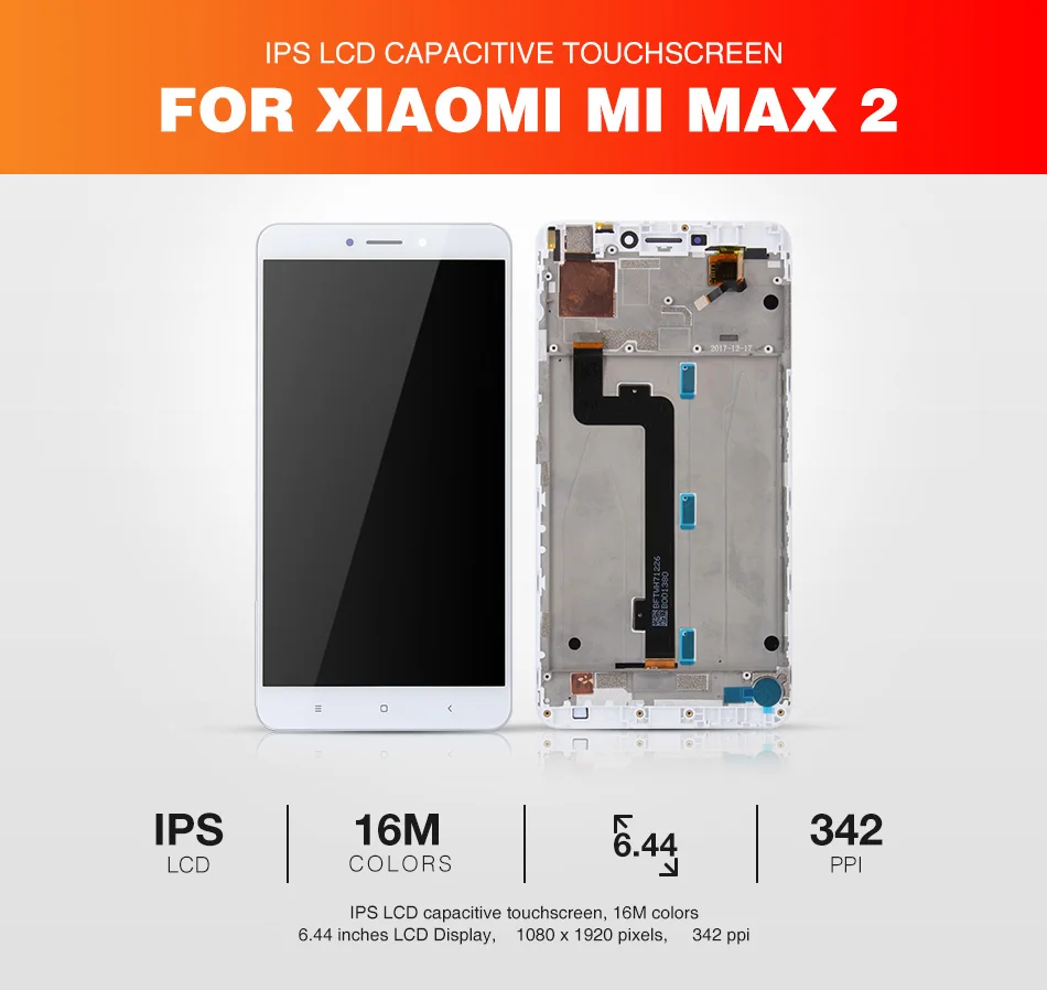 Для Xiaomi mi Max 2 ЖК-дисплей Дисплей Сенсорный экран планшета в сборе с рамкой mi Max2 запасных Запчасти 10 Точка касания