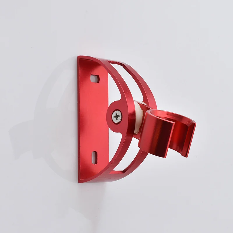 Алюминиевый настенный кронштейн держатель для ручного душа крюк опорный кронштейн в стене аксессуары для душа - Цвет: F