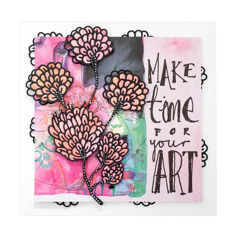 

DiyArts Flower Dies Cuts Metal Cutting Dies Pattern Flower 2Pcs/lot Scrapbooking for Card Making DIY Embossing Cuts New Craft