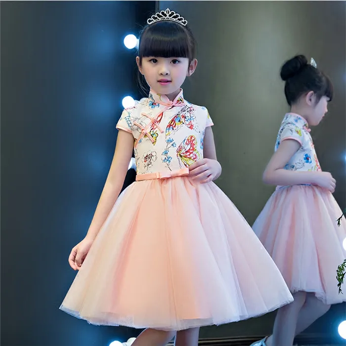 Лидер продаж, специальное предложение, детское милое кружевное платье розового цвета для девочек на день рождения, свадьбу детское Сетчатое платье-пачка для подростков - Цвет: pink color 5T