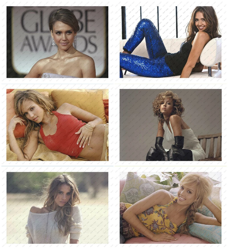 

Jessica Alba Poster White Kraft Paper wall sticker Decorative paintings beautiful Girl Poster