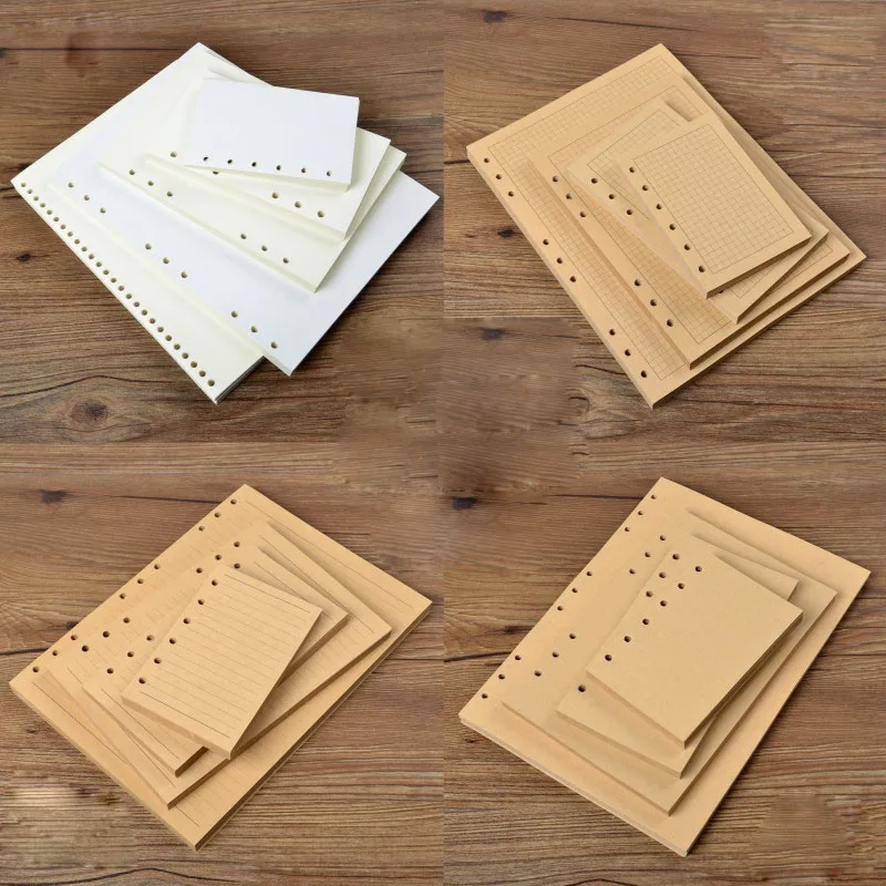 A7 A6 A5 B5 retro vintage notebook paper check plaid cross lined ruled blank hole rings spiral journal refills A7 A6 A5 B5 retro vintage notebook paper check plaid cross lined ruled blank hole rings spiral journal refills