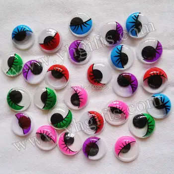 

1000PCS/LOT,1.5cm colorful eyelash eyeball,Colorful wiggle eyes,Doll eyes,Craft work,Craft material.Handmade accessories.OEM