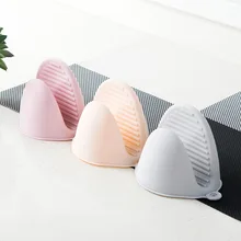 Силиконовые духовые Варежки перчатки теплоизоляционные анти-горячий зажим ручной зажим палец протектор Pinch ручки Чаша атлет Кухонные гаджеты C2