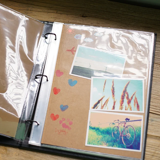 vintage leather photo album child autograph graduation blank scapbook
