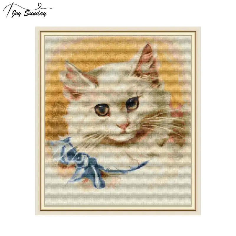 Joy Sunday Aida тканевый Набор для вышивки крестиком 14ct 11ct DMC DIY Печатный холст ручная
