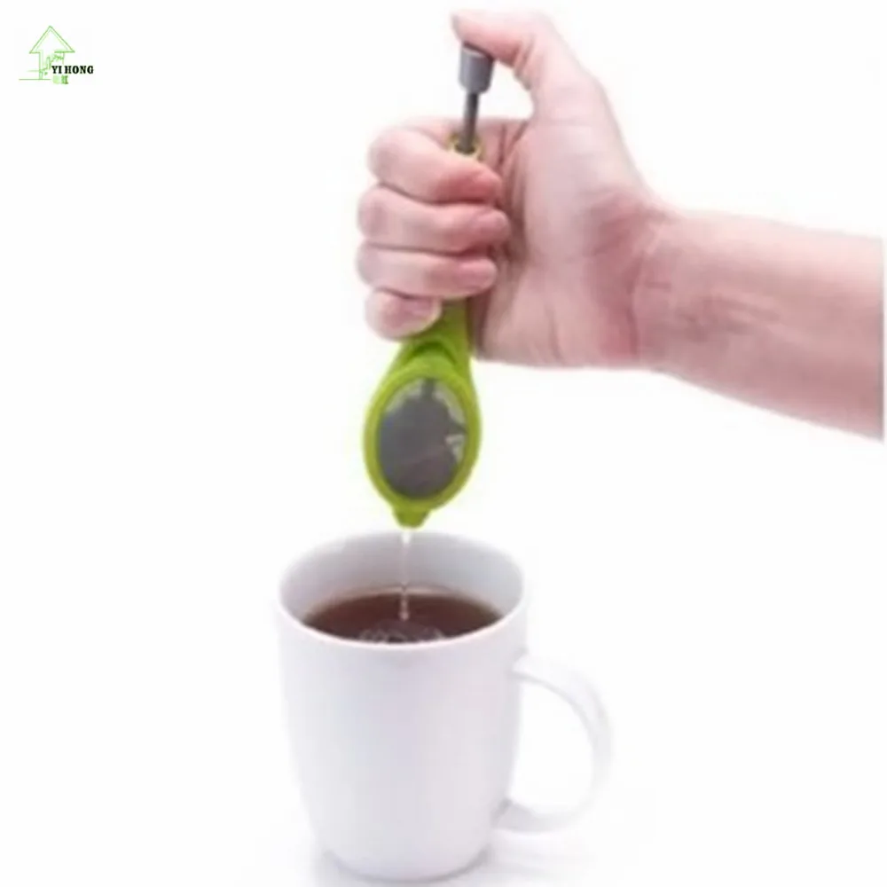 

YIHONGHealthy Flavor Total Tea Infuser Gadget Measure Swirl Steep Stir And Press Food Grade PlasticTea&Coffee Strainer