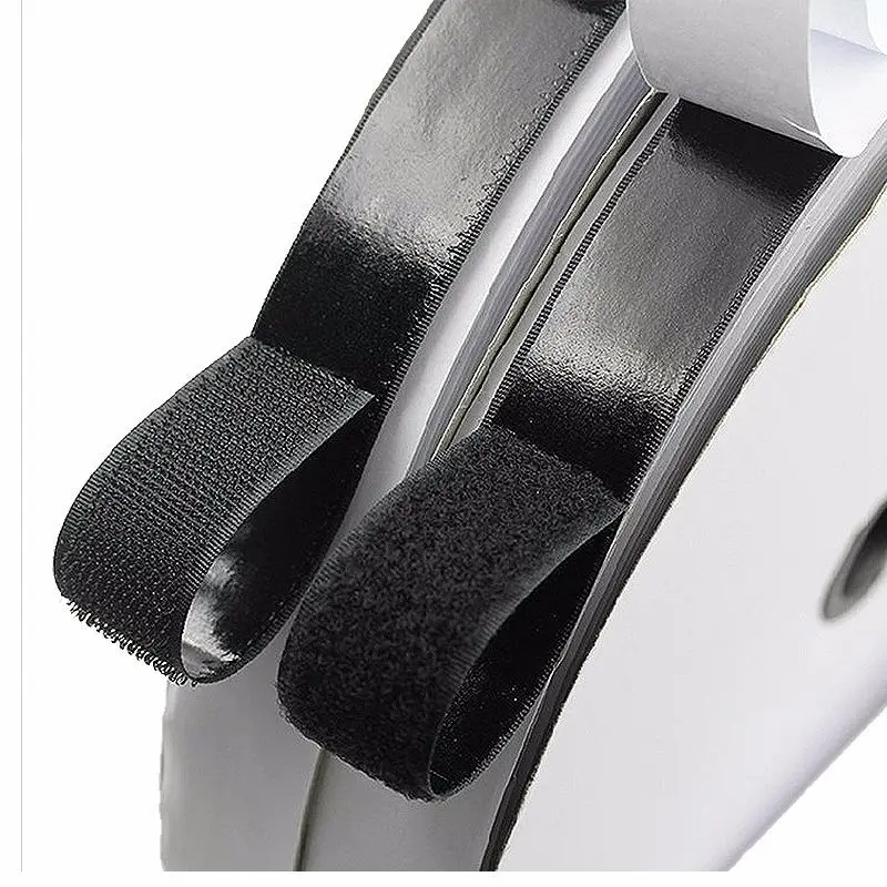 

25M*2 Hook and Loop Fastener Tape, Self Adhesive Sticky Tape, Heavy Duty Hook Loop Tape Reusable Double Sided Sticky Tape