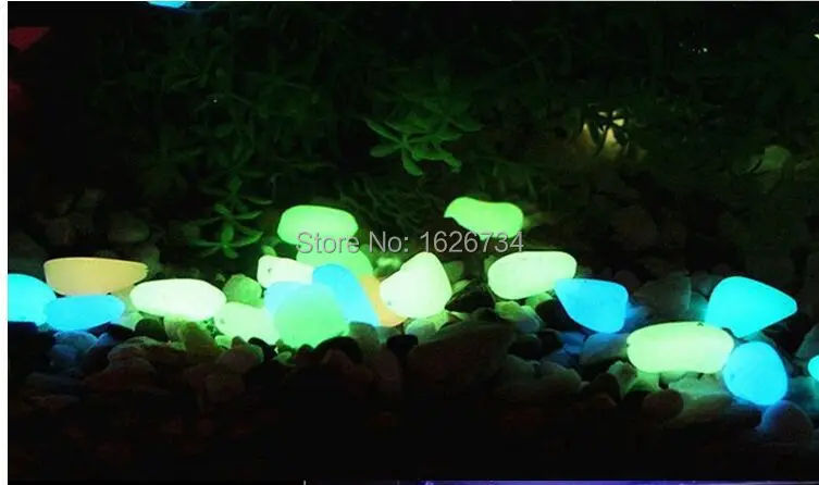 XY сад абразивы орнамент glow украшения камень, рыбалка трубки Сияющий stone.100pcs/Сумка