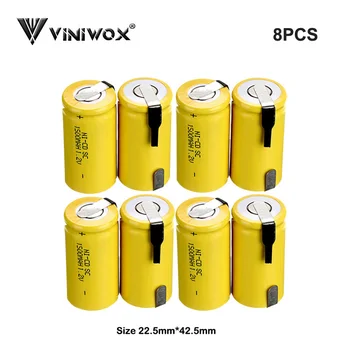 

1.2V Ni-CD Subc 1500mAh SC Rechargeable batteries Power tool Battery cells for Robot Makita AEG Black&Decker Bosch Electric