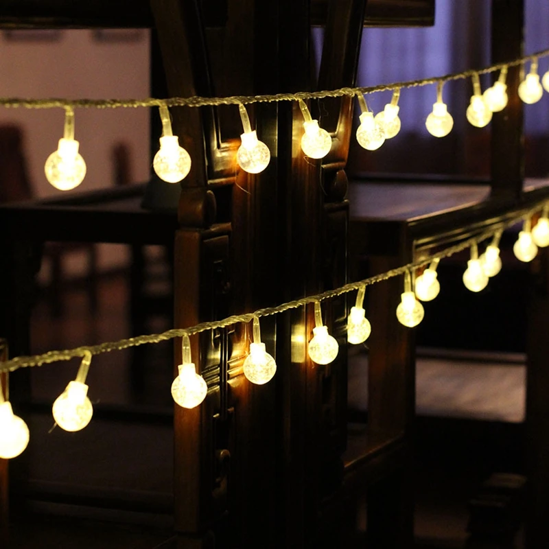 

Crystal Ball Led String Light 220V EU/110V US Lamp Bulb Garland Waterproof Outdoor Decoration Christmas Fairy Light Chains