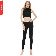 Jis mujeres pantalones de yoga deportivo de fitness negro leggings pantalones shinny gimnasio workout popular adelgaza tight leggings ropa deportiva mujer
