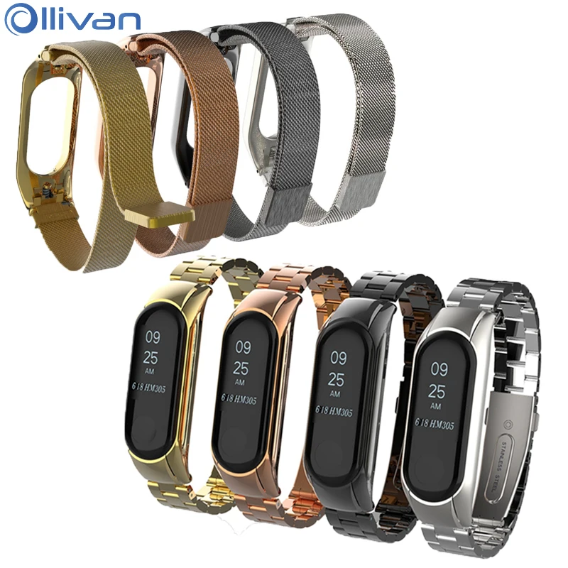 

Replacement mi band 3 Metal Strap wrist strap Stainless Steel Bracelet Wristbands MiBand 3 strap for Xiaomi mi band 3 Accessory