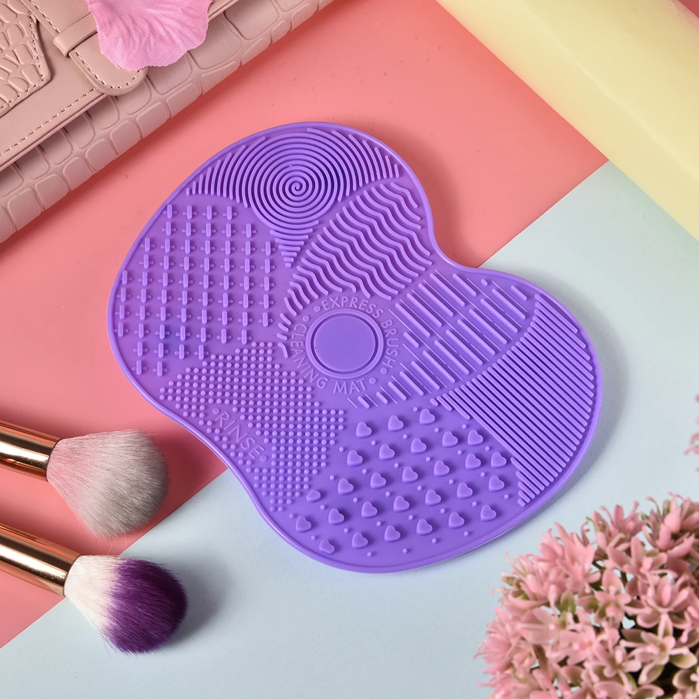 Silicone Makeup Brush Cleaner Cleaning Mat Hand Tool Cosmetic Scrubber Board Beauty Cleaning Tools for woman