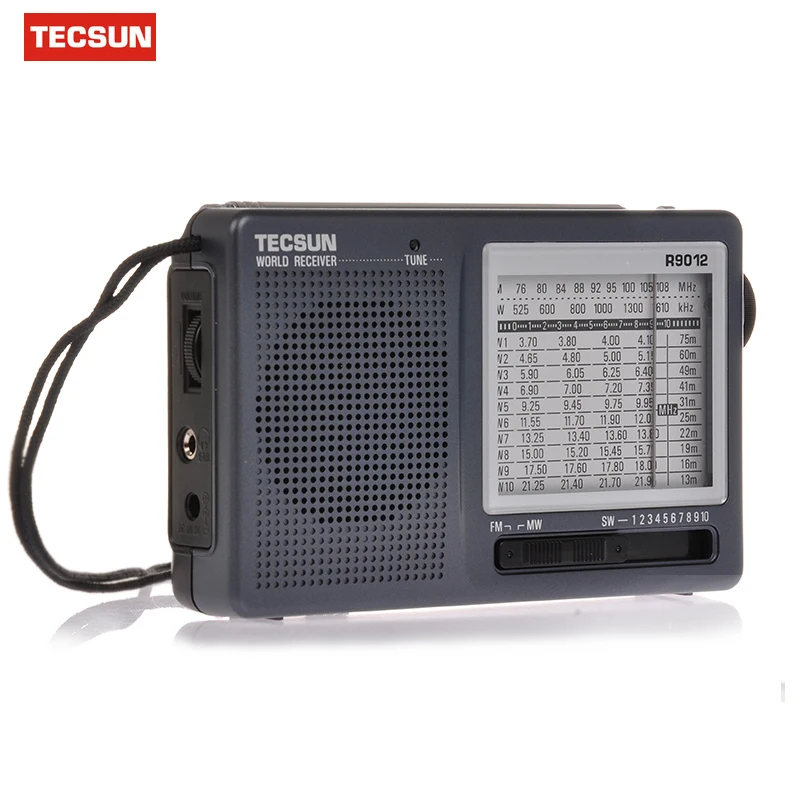 TECSUN R-9012 R9012 12 Диапазонный FM/AM/SW радио многополосный радиоприемник портативный лучший Y4122H цифровой приемник