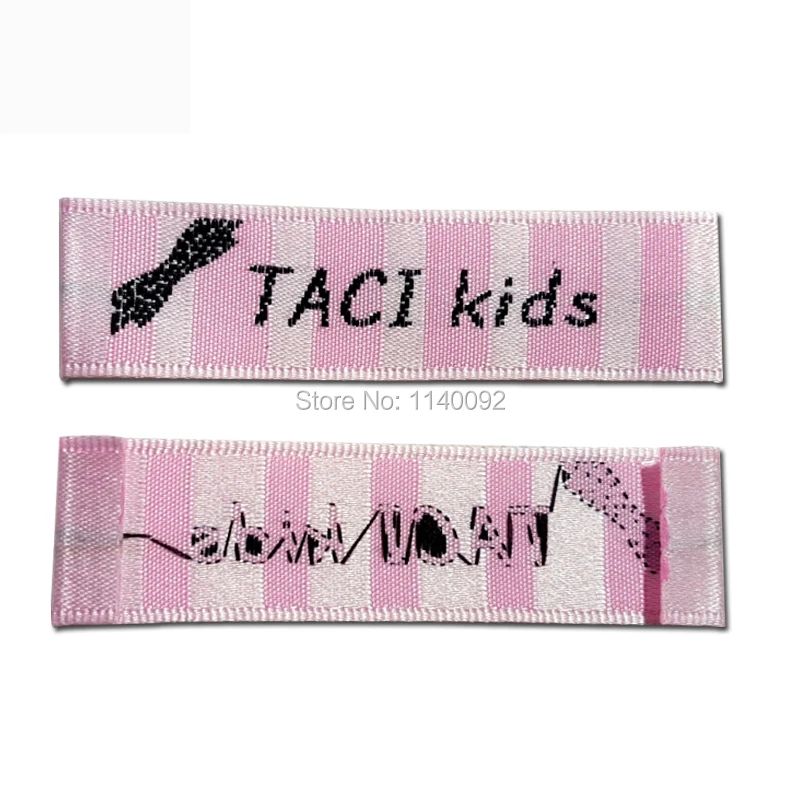 free shipping custom clothing satin woven label/garment embroidered labels/collar labels/main ...