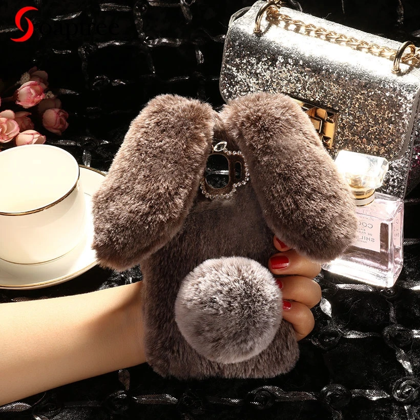 

Luxury Warm Rabbit Fur Case For Samsung Galaxy J7 J6 J5 J4 J3 Plus Prime 2018 2017 2016 2015 J520 J530 J720 J730 Furry Cover Bag