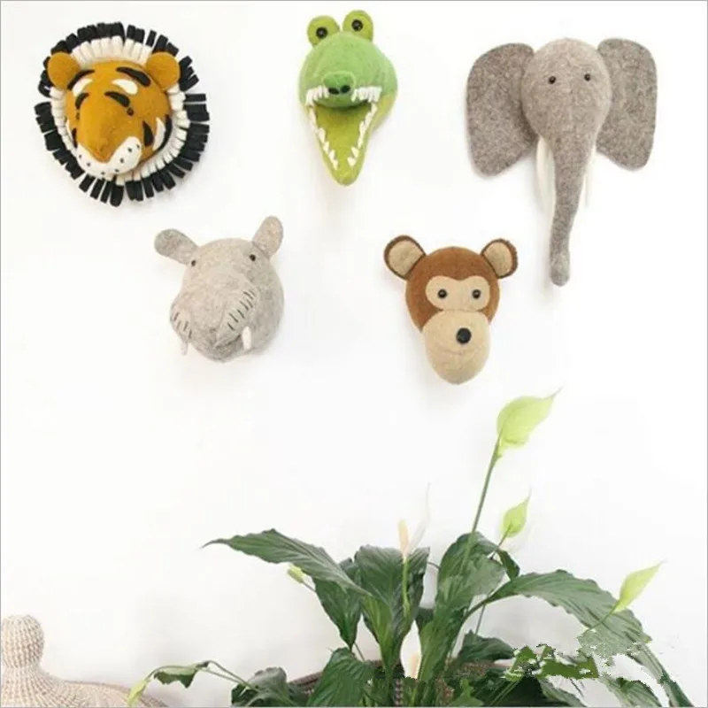 stuffed shark head wall decor