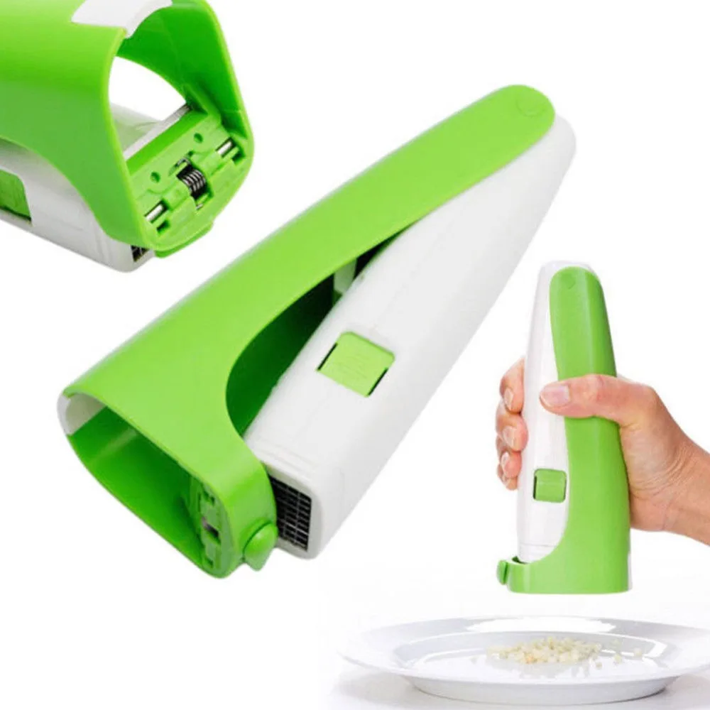 Garlic Cutter Magic Garlic Cube Cutter Presser Squeeze Garlic Cuber Press Chopper Slicer Fruit