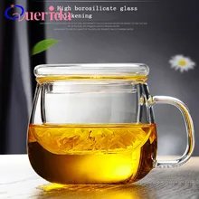 300 мл термостойкий стеклянный чайник, чайник, утолщенная стеклянная чашка с фильтром, термостойкий цветочный чайный набор, подарки