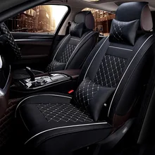 Fundas universales de asiento de cuero PU para coche, accesorios para Toyota Corolla, Camry, Rav4, Auris, Prius, Yalis, Avensis, SUV