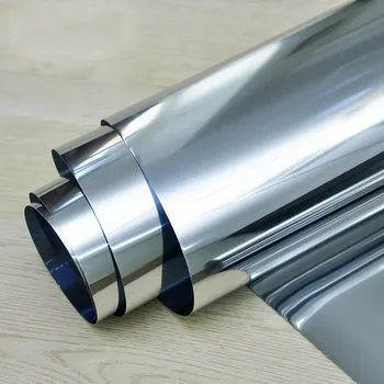 

2/3/5/6/7m Silver One-way perspective Solar mirror Window Film Glass Sticker Privacy Reflective Tint Building Office Home Decor