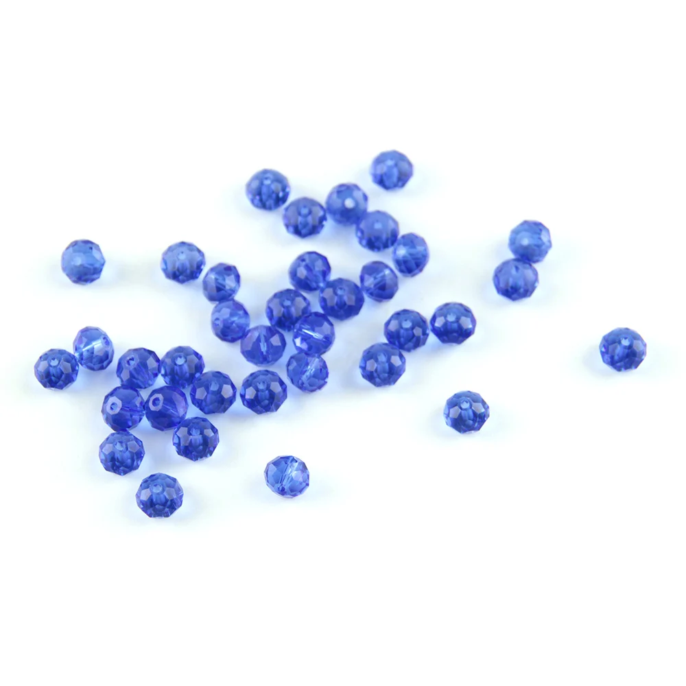 

Blue Color Crystal 3mm Loose Rondelle Glass Beads For Jewelry Making Diy Needlework Spacer Faceted Beads