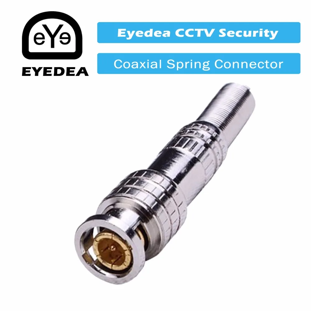 

1 Soldering Spring Male BNC RG59 RG60 75-5 75-6 Plug Coaxial Connector for Video Surveillance 1080P AHD CCTV Security Camera DVR