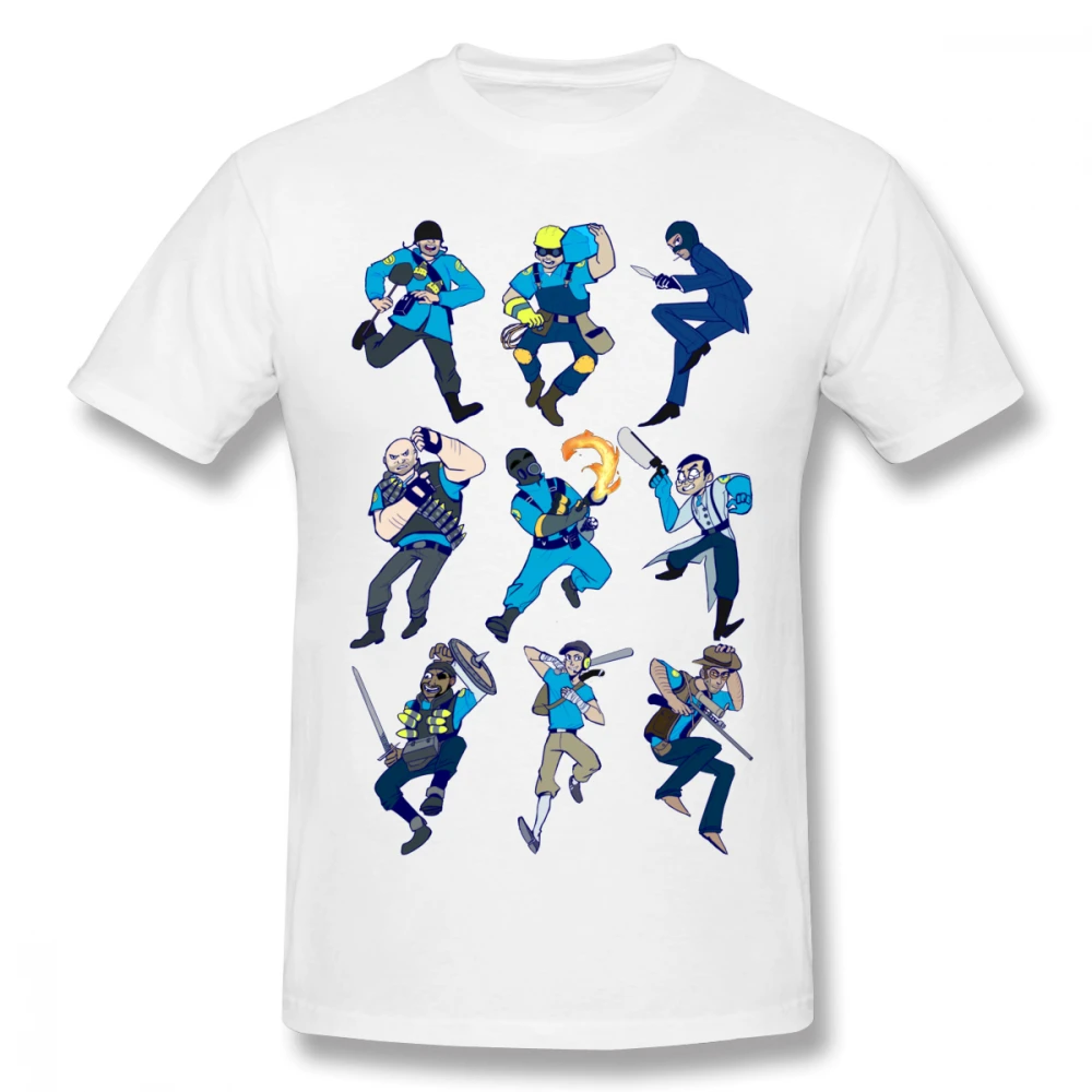 Мужская футболка Team Fortress 2 большой размер 5XL 6XL Camiseta|Футболки| |