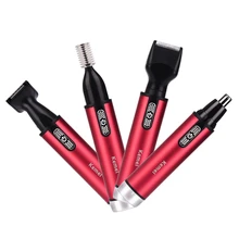 4 в 1 мужской набор электрический триммер на батарейках для носа и ушей Триммер для волос Бакенбарды Триммер для бровей триммер для бороды 42