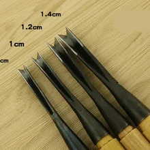 Новые 4 шт./лот V тип деревянные разделочные ножи инструменты для экспозиции треугольник долото сделано заземление для ручной плотник резьба пустые инструменты