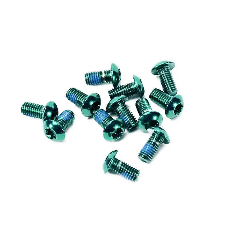 

12pcs / Card Mountain Bike Color Disc Screw Disc Disc Brakes T25 Screw M5*10mm/0.39in