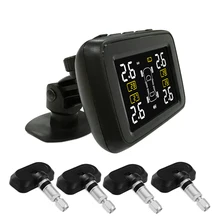 CAREUD U901 Авто Грузовик TPMS автомобиля Беспроводной шин Давление мониторинга Системы+ 4 Сменные Батарея датчики ЖК-дисплей Дисплей