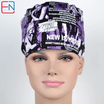 

Hennar Hospital Doctor Surgical Cap Women Beauty Solon Adjustable Work Cap Absorb Sweat Nurse Medical Cap Medical Accessories