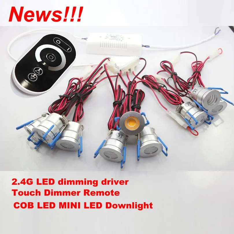 DHL Free Shipping 27pcs 3sets 3 Dimmer COB LED Downlight 3W LED