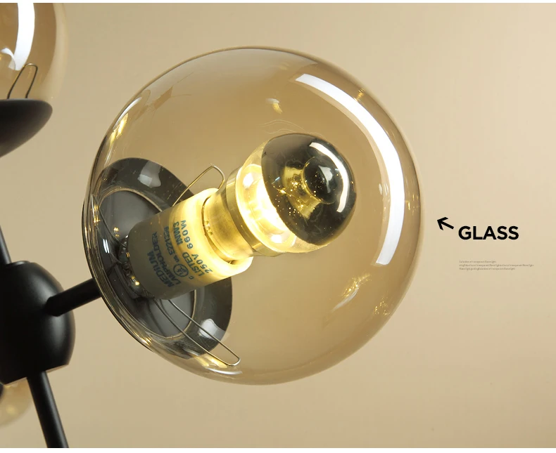 Lustre de Iluminação Design Italiano Globo Sala Estar Quarto Cozinha Ilha Lustre Bolha Vidro Preto Cor Ouro Rosa 9 estar quarto cozinha ilha lustre bolha vidro preto cor ouro rosa