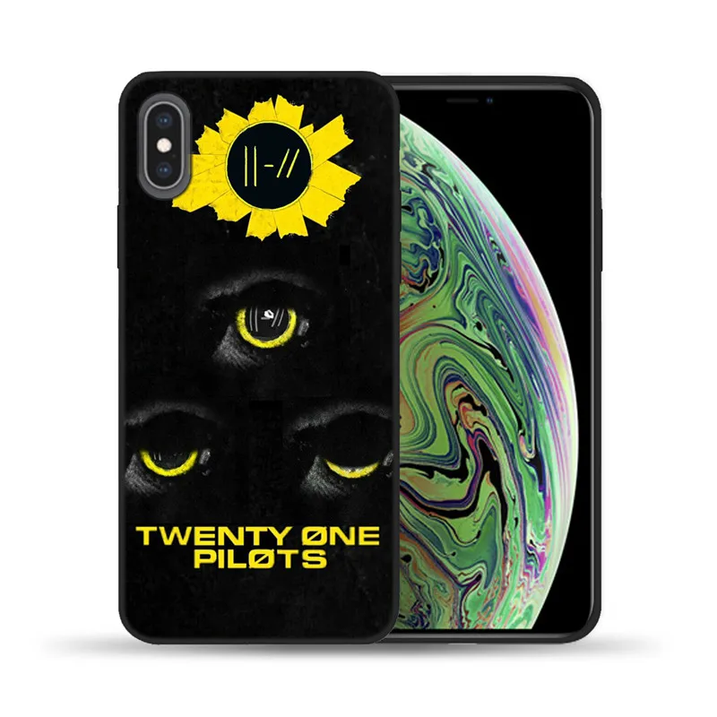 Hyr чехол Twenty One Pilots 21 Pilots Мягкий ТПУ Черный силиконовый чехол для iPhone 11 Pro Max 8 7 6 6S Plus X 5 5S SE XS XR XS MAX - Цвет: 9