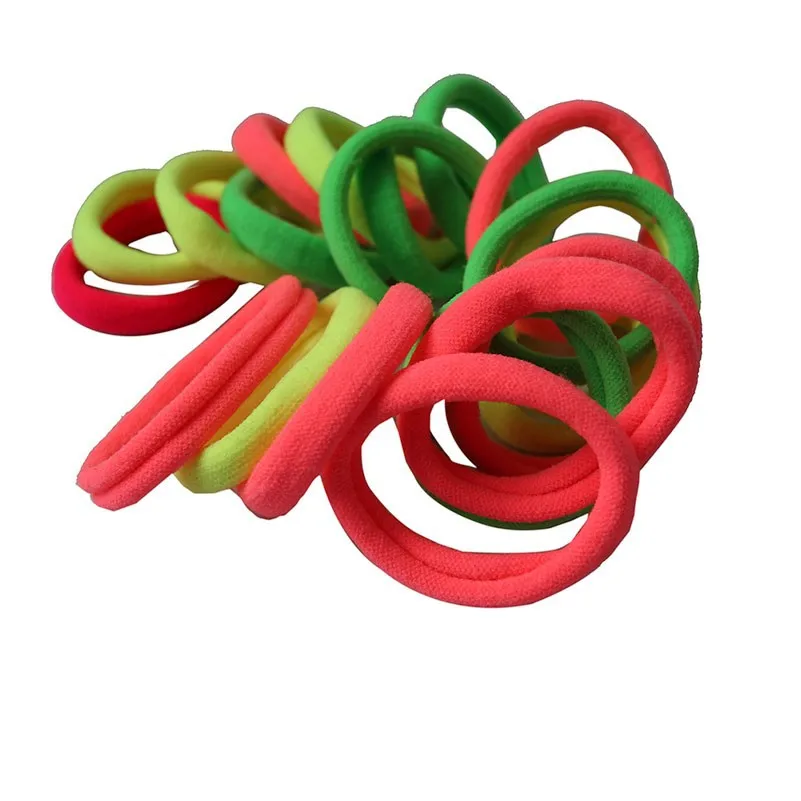 10PCS Candy Color Women Elastic Cloth Hair Bands Scrunchie Hair Tie Ring Rope Girls' Ponytail Holder Casual Headwear Accessories - Image 5