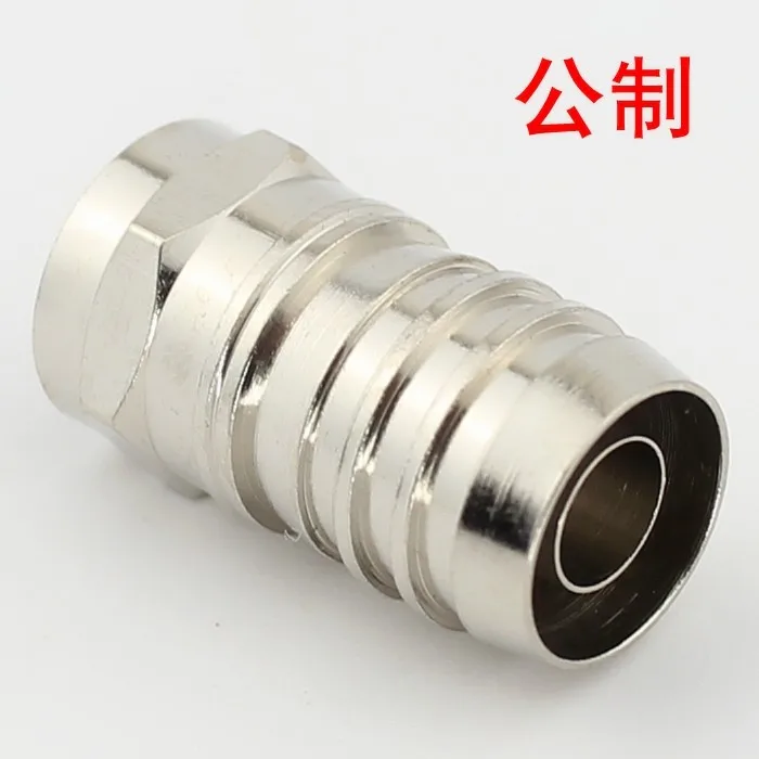 Cable television joint cold pressed F plug metric RG6F 75 5 plug SYWV