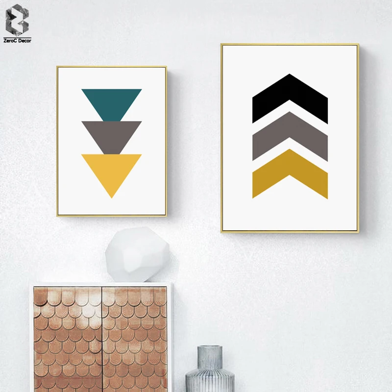 

Nordic Canvas Art Posters and Prints Geometric Wall Art Painting Minimalist Picture Decorative for Living Room Decor