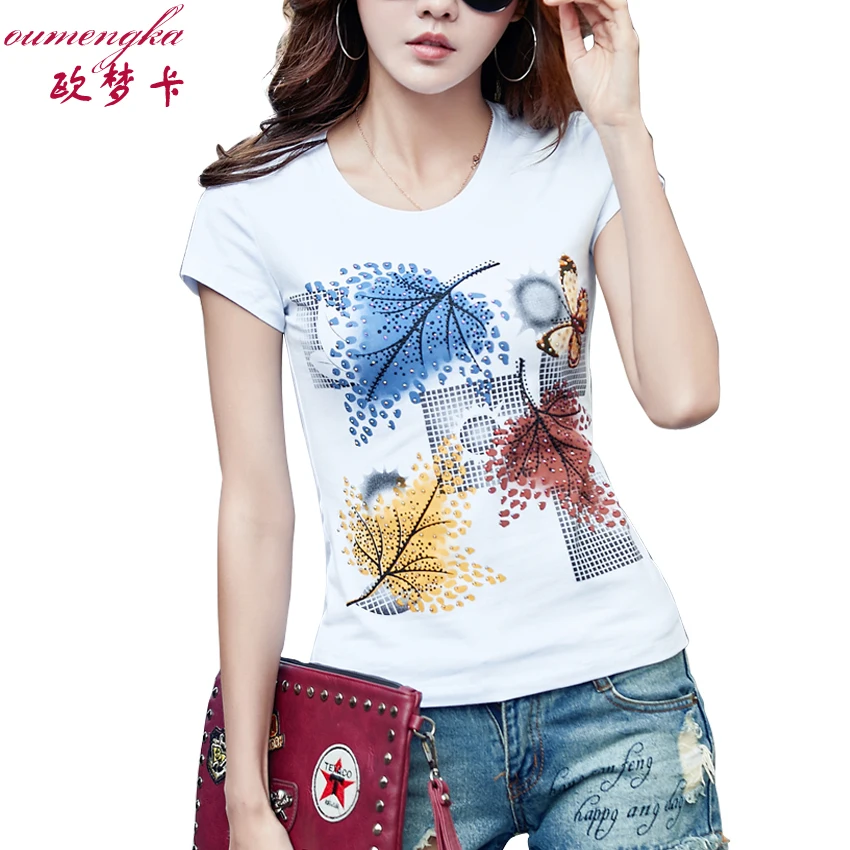 Oumengka المرأة القميص القطن أعلى poleras دي موهير قصيرة الأكمام النساء kawaii أزياء تي شيرت فام camiseta و féminin Oumengka المرأة القميص القطن أعلى poleras دي موهير قصيرة الأكمام النساء kawaii أزياء تي شيرت فام camiseta و féminin